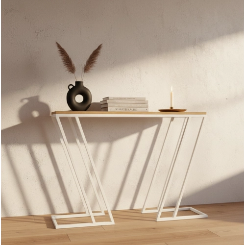 KONSOLA - REGAŁA Z DREWNA LITEGO DĄB OLCHA JESION SKD-382